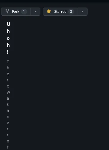 Новый баг на GitHub